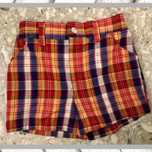 Vintage 1960-1970 Boys Plaid Stoneswear Shorts